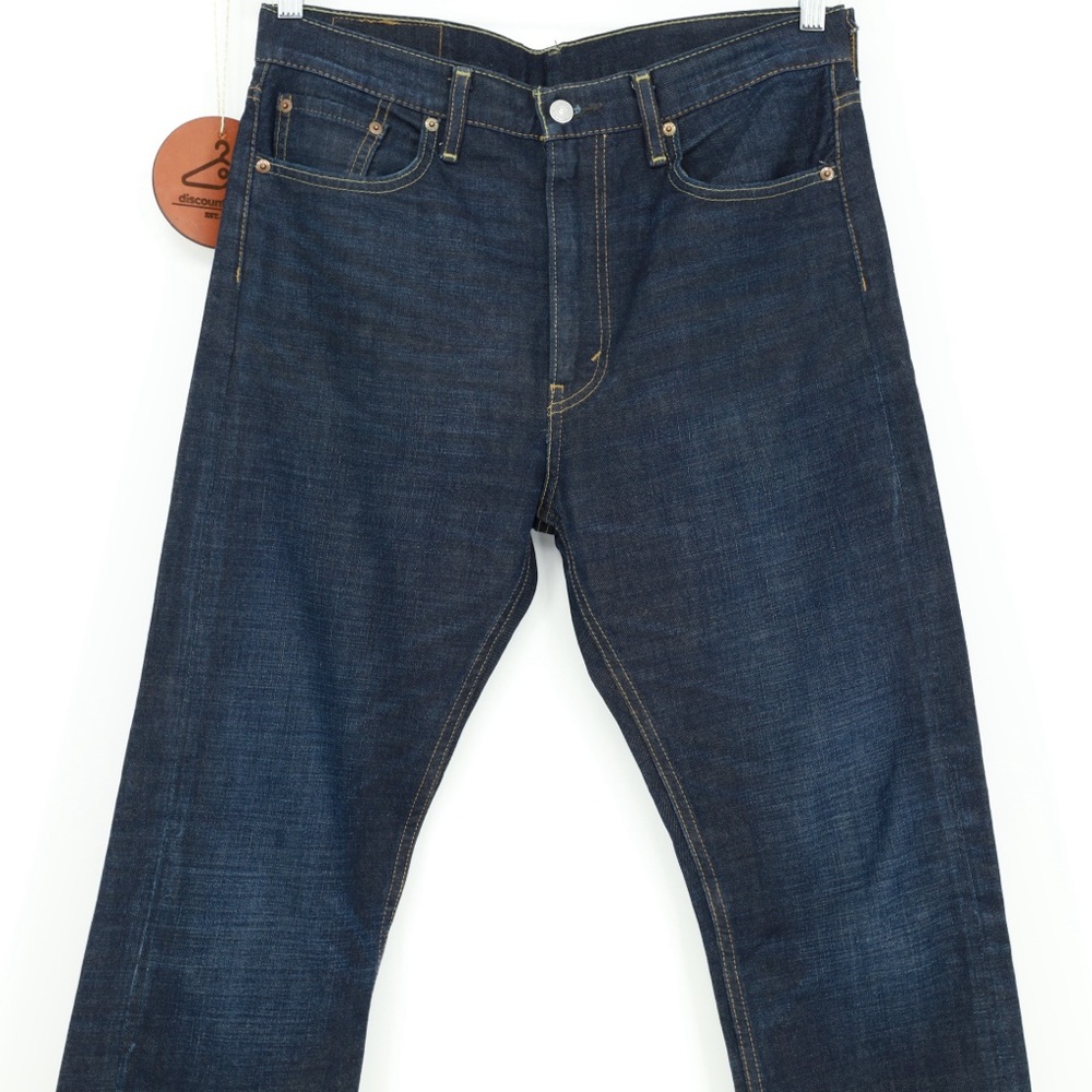 Levi's Dark Indigo Straight Jeans Size 30x30 - Picture 3 of 10
